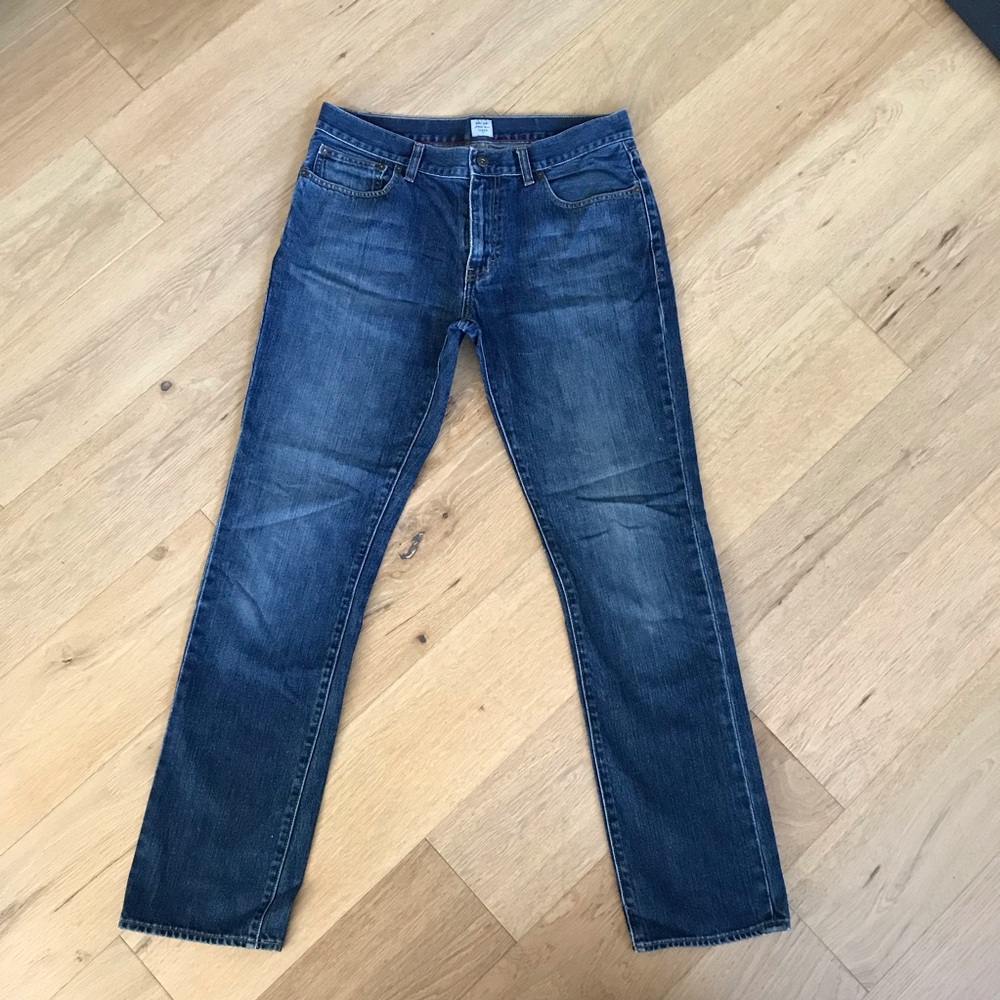 J. Crew Men's Straight Blue Jeans “urban slim” 34x34